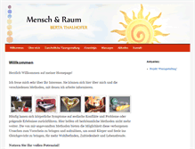 Tablet Screenshot of mensch-raum-gestaltung.de